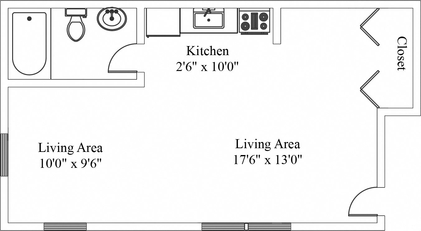 Efficiency Apartment Wilshire Hills Efficiency Apartment in Lancaster